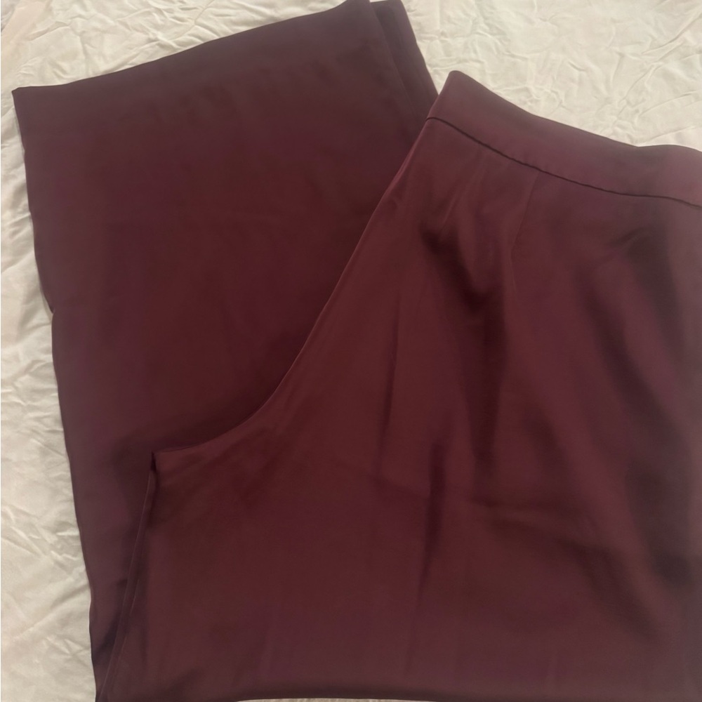 Silky Burgundy Pants
